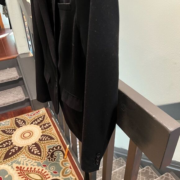 NWT Cyrus Black Long Sweater Open Cardigan 2 Pockets #MC010 - Picture 5 of 6